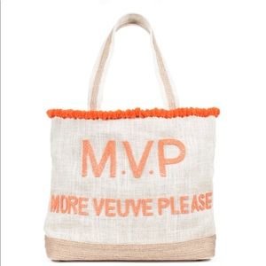 Classic Prep Monogram MVP Veuve Tote- Orange